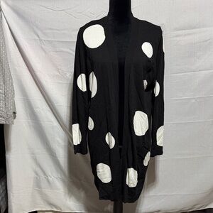 Chico’s Polka Dot Open Cardigan